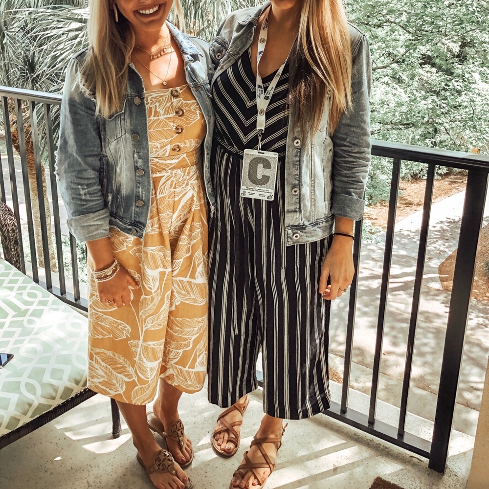 Yellow floral jumpsuit